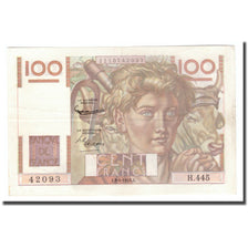 France, 100 Francs, Jeune Paysan, 1952, 1952-04-03, AU(50-53), Fayette:28.32