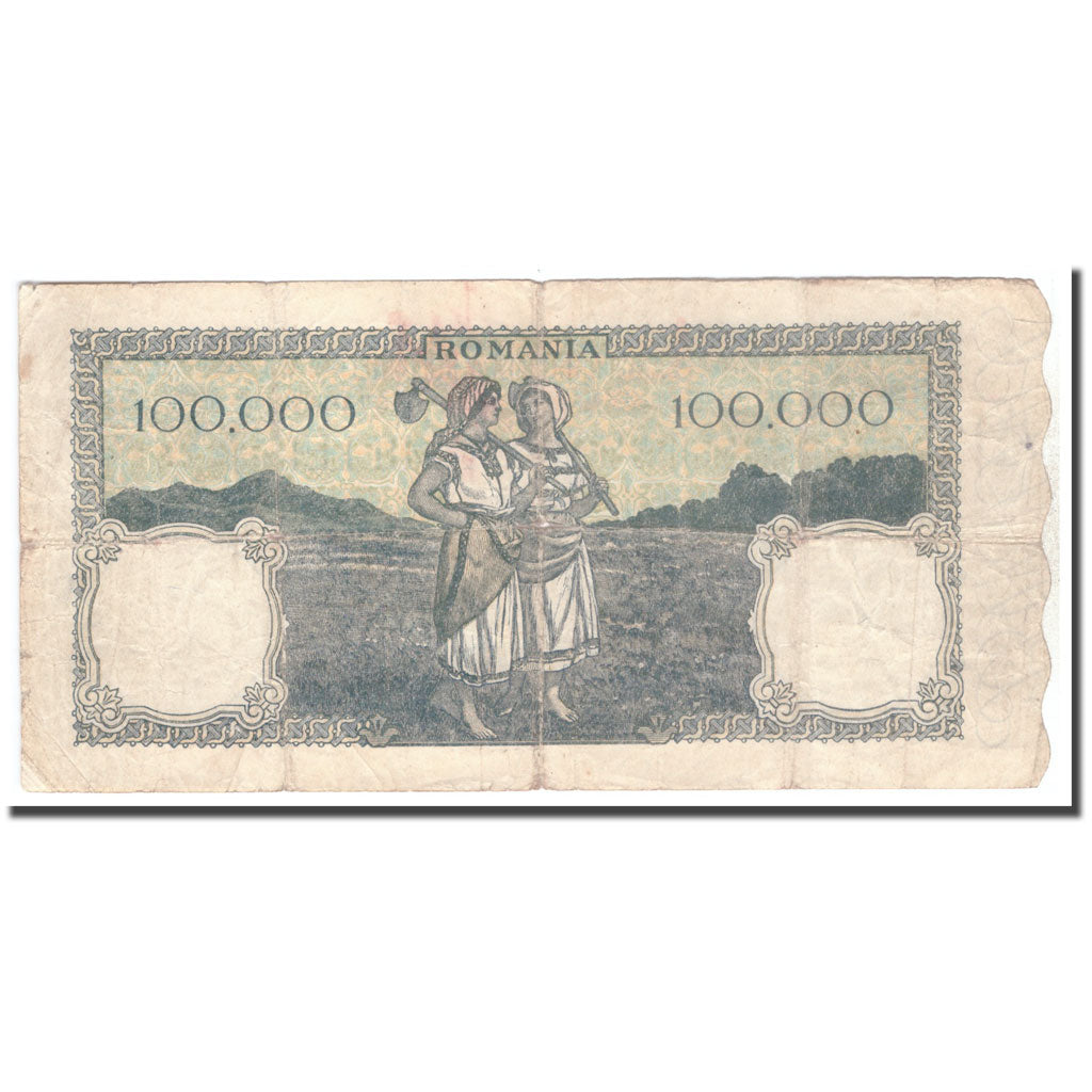 Banknote, Romania, 100,000 Lei, 1947, 1947-05-08, KM:58a, VF(20-25)