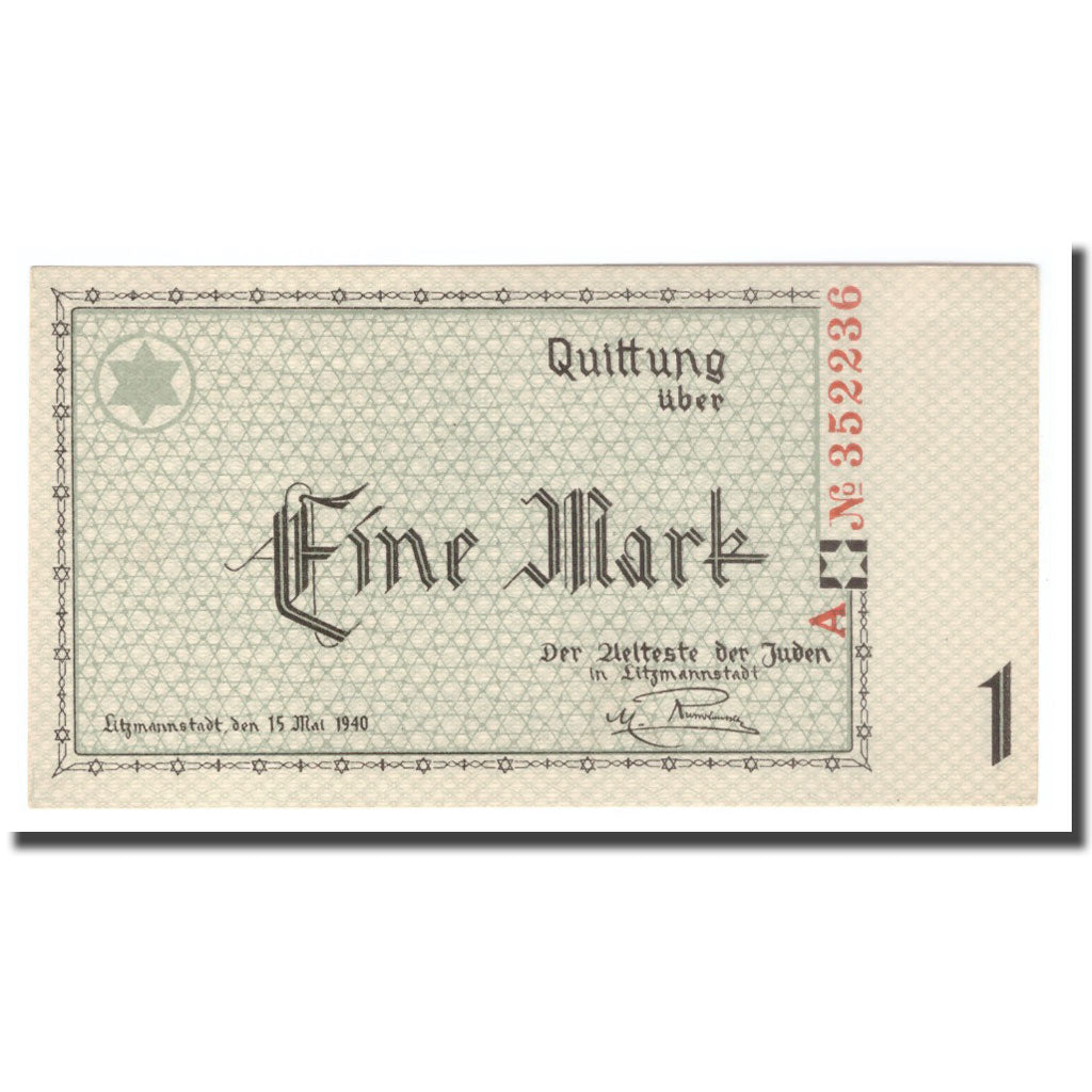 Banconote, Polonia, 1 Mark, 1940, 1940-05-15, FDS