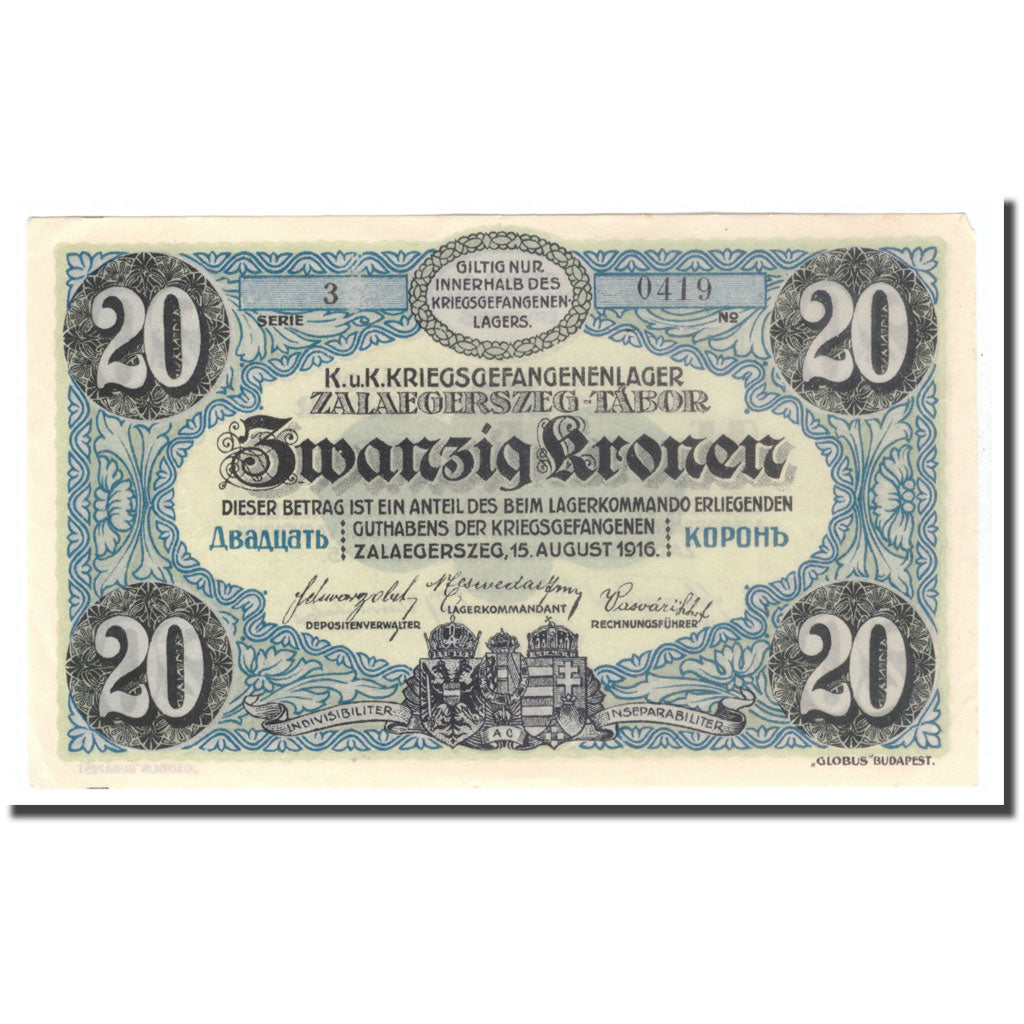 Billete, 20 Kronen, 1916, Austria, 1916, EBC+