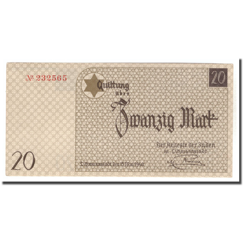 Banconote, Polonia, 20 Mark, 1940, 1940-05-15, SPL