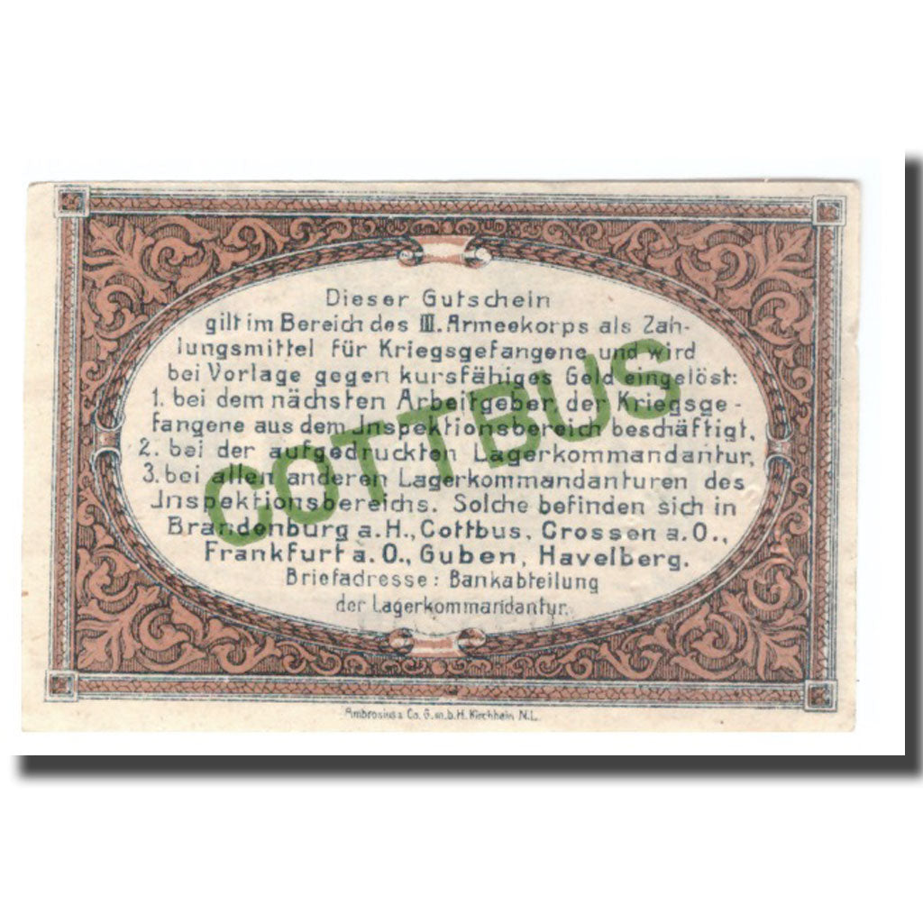 Geldschein, Deutschland, 1 Pfennig, 1917, 1917-10-01, SS
