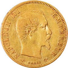 Moneta, Francja, Napoleon III, 5 Francs, 1856, Paris, EF(40-45), Złoto