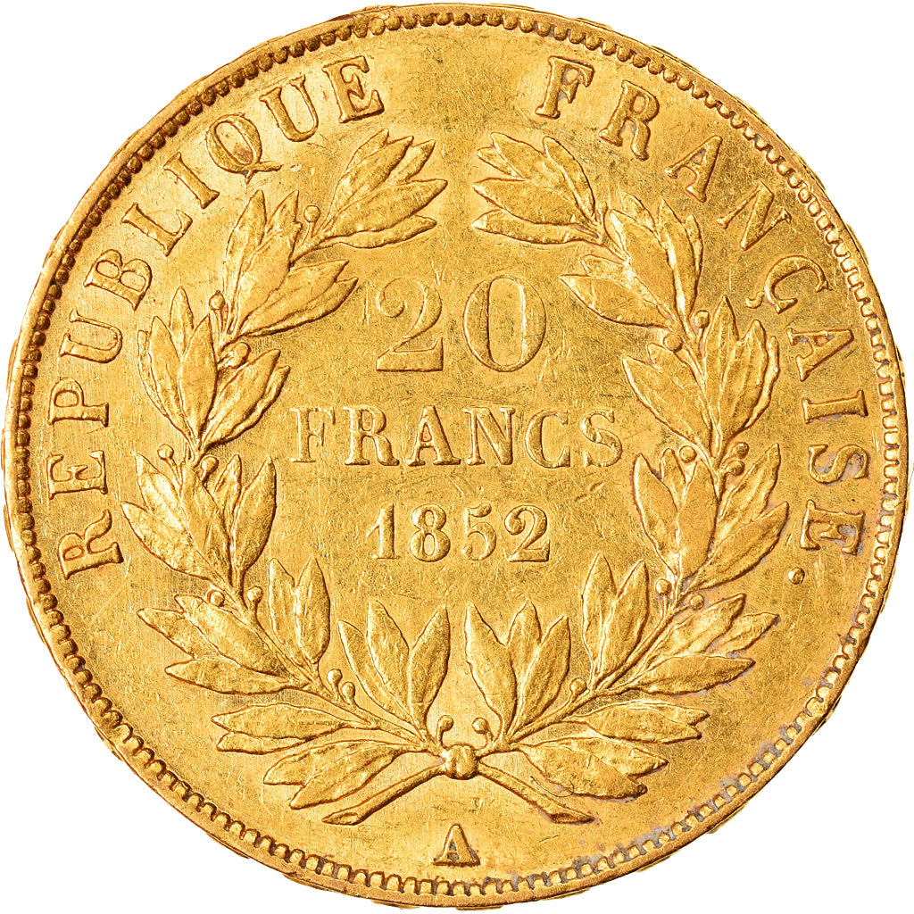 Munten, Frankrijk, Napoleon III, Napoléon III, 20 Francs, 1852, Paris, ZF