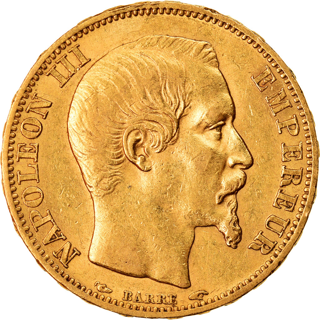 Moeda, França, Napoleon III, Napoléon III, 20 Francs, 1853, Paris, AU(50-53)