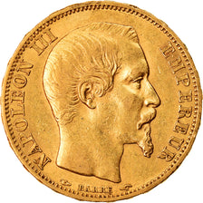 Moeda, França, Napoleon III, Napoléon III, 20 Francs, 1853, Paris, AU(50-53)