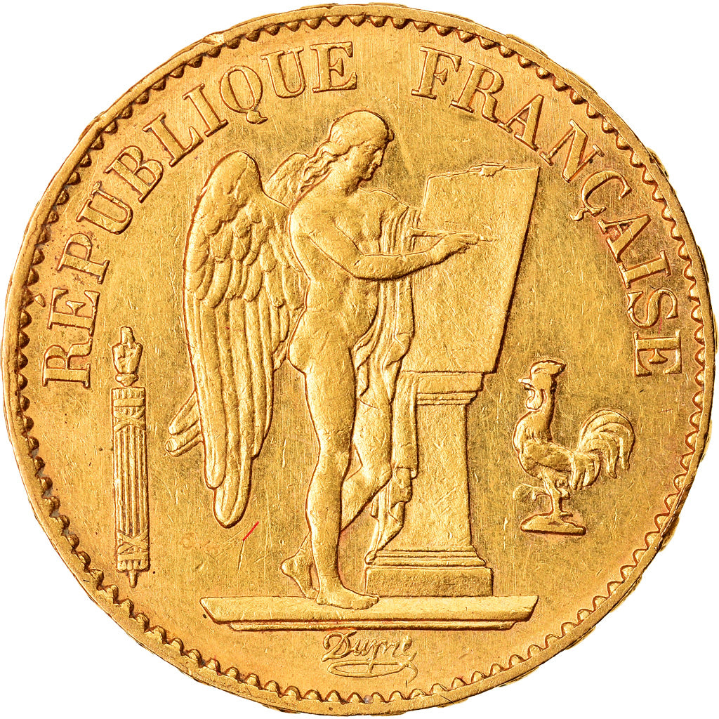 Münze, Frankreich, Génie, 20 Francs, 1878, Paris, SS+, Gold, KM:825