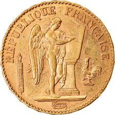 Moneda, Francia, Génie, 20 Francs, 1896, Paris, MBC+, Oro, KM:825, Gadoury:1063