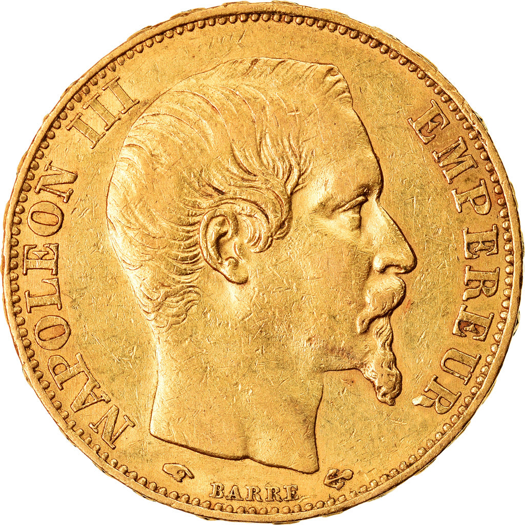 Moeda, França, Napoleon III, Napoléon III, 20 Francs, 1857, Paris, AU(50-53)