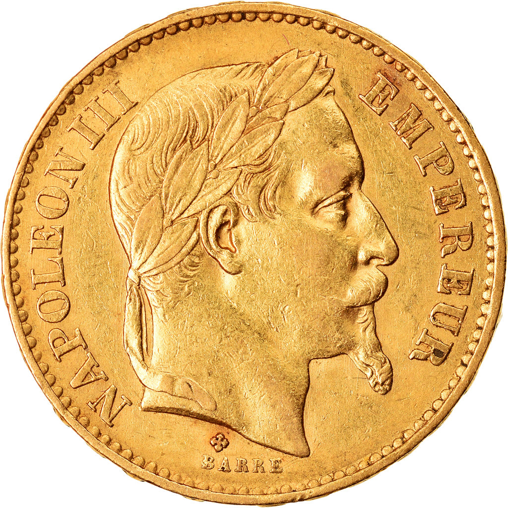 Monnaie, France, Napoleon III, Napoléon III, 20 Francs, 1870, Strasbourg, TTB+