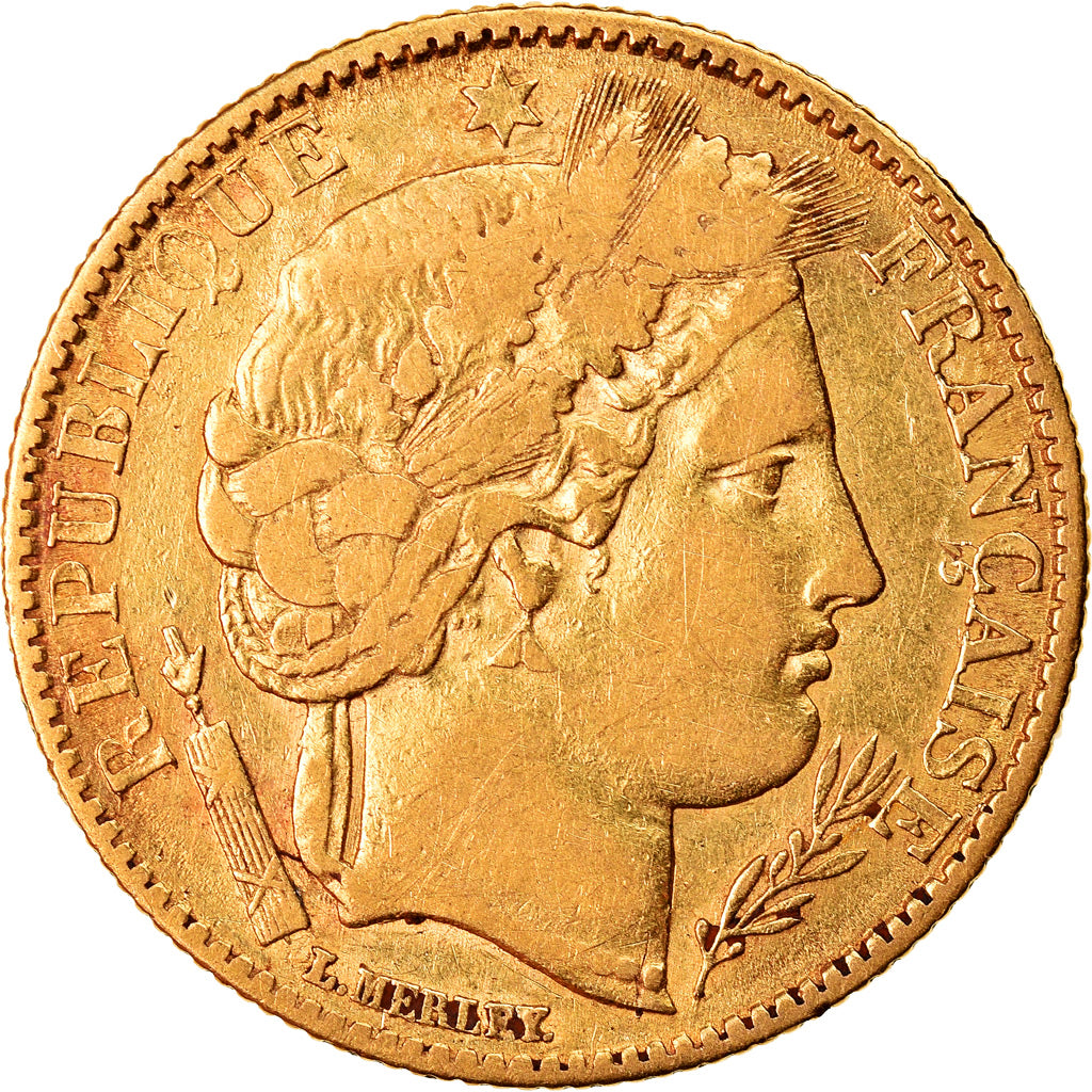 Coin, France, Cérès, 10 Francs, 1851, Paris, EF(40-45), Gold, KM:770