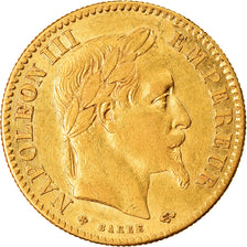 Moneta, Francia, Napoleon III, Napoléon III, 10 Francs, 1863, Strasbourg, BB