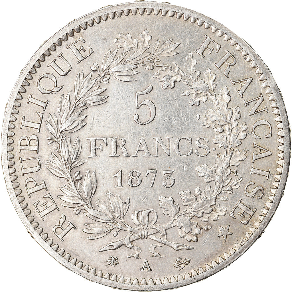 Monnaie, France, Hercule, 5 Francs, 1873, Paris, SUP+, Argent, Gadoury:745a