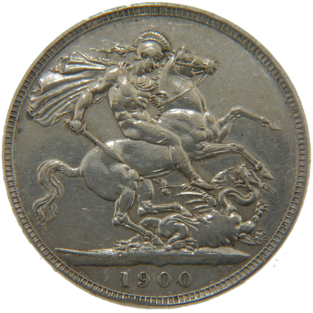 GREAT BRITAIN, Crown, 1900, KM #783, EF(40-45), Silver, 38.61, 28.00