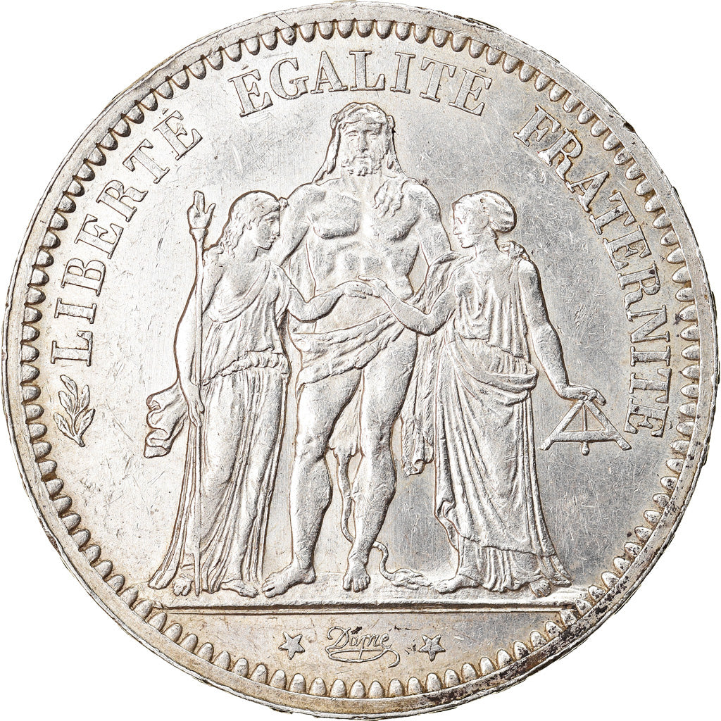 Coin, France, Hercule, 5 Francs, 1873, Paris, MS(60-62), Silver, KM:820.1