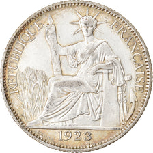 Munten, FRANS INDO-CHINA, 20 Cents, 1923, Paris, ZF, Zilver, KM:17.1