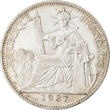 Moneta, INDOCINA FRANCESE, 20 Cents, 1937, Paris, BB, Argento, KM:17.2