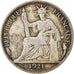 Moneta, INDOCINA FRANCESE, 20 Cents, 1921, Paris, MB+, Argento, KM:17.1
