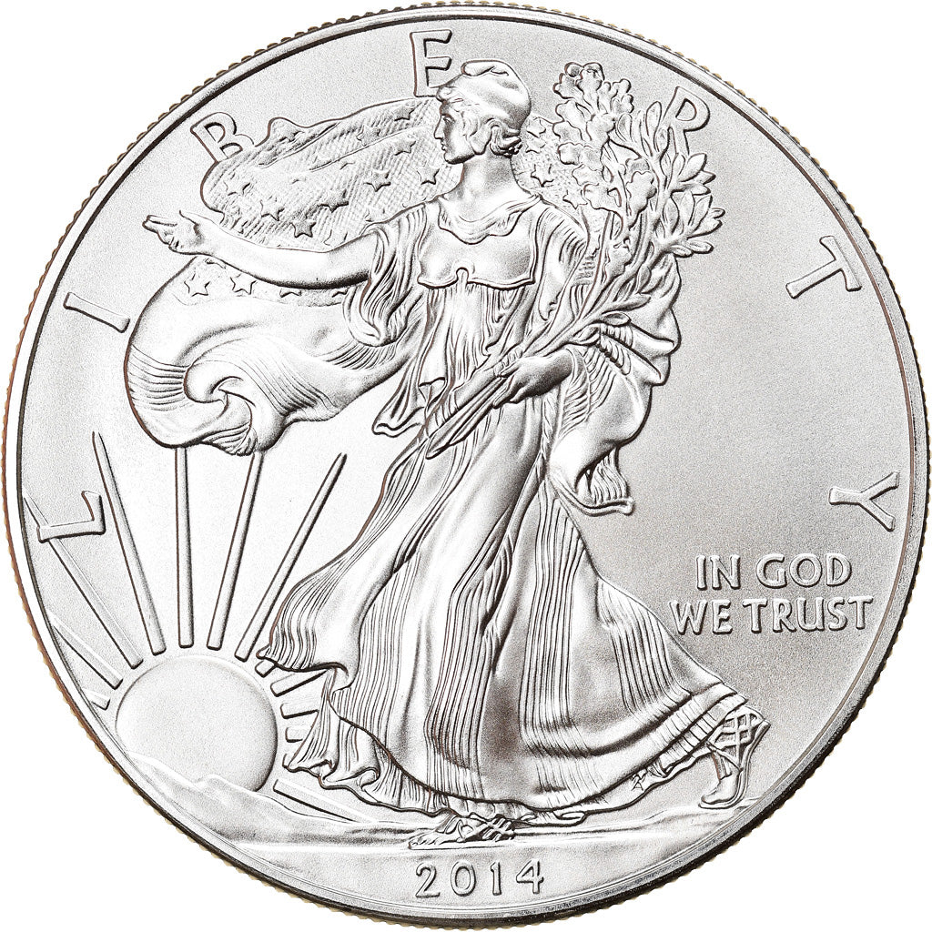 Coin, United States, 1 Dollar, 2014, MS(65-70), Silver, KM:New
