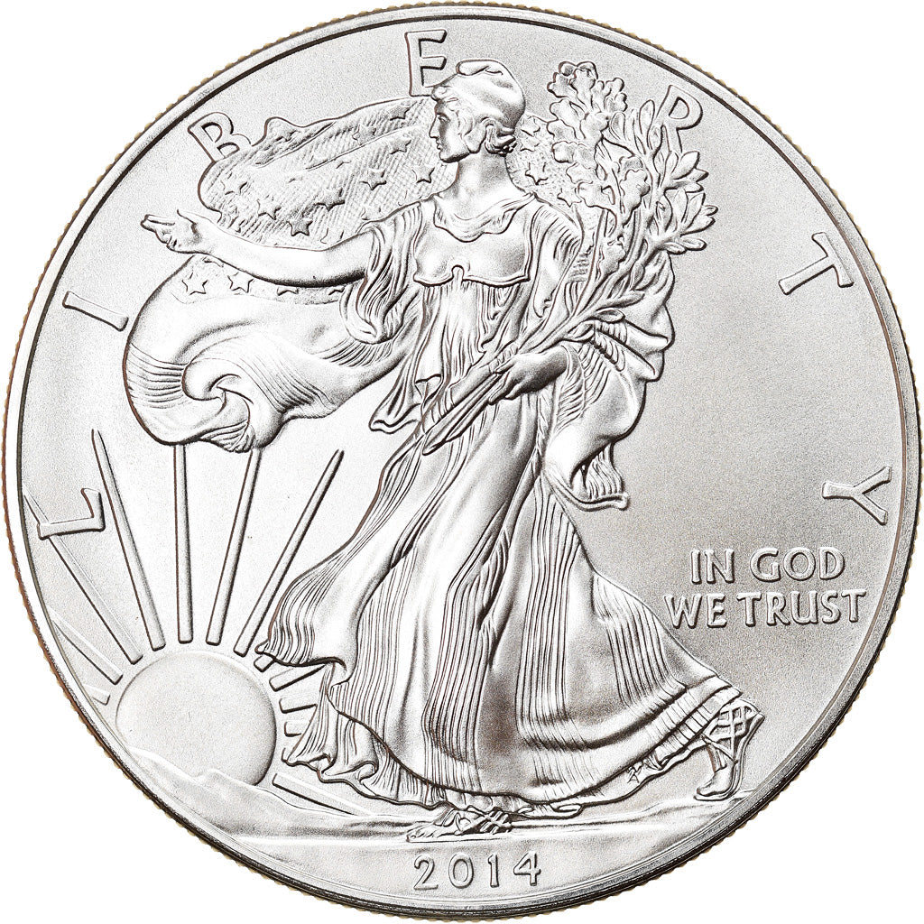 Coin, United States, 1 Dollar, 2014, MS(65-70), Silver, KM:New