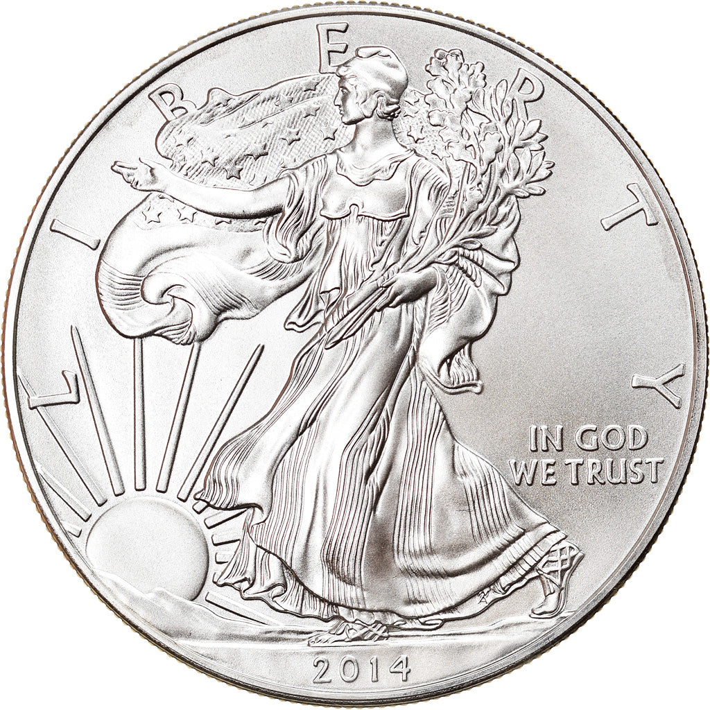 Coin, United States, 1 Dollar, 2014, MS(65-70), Silver, KM:New