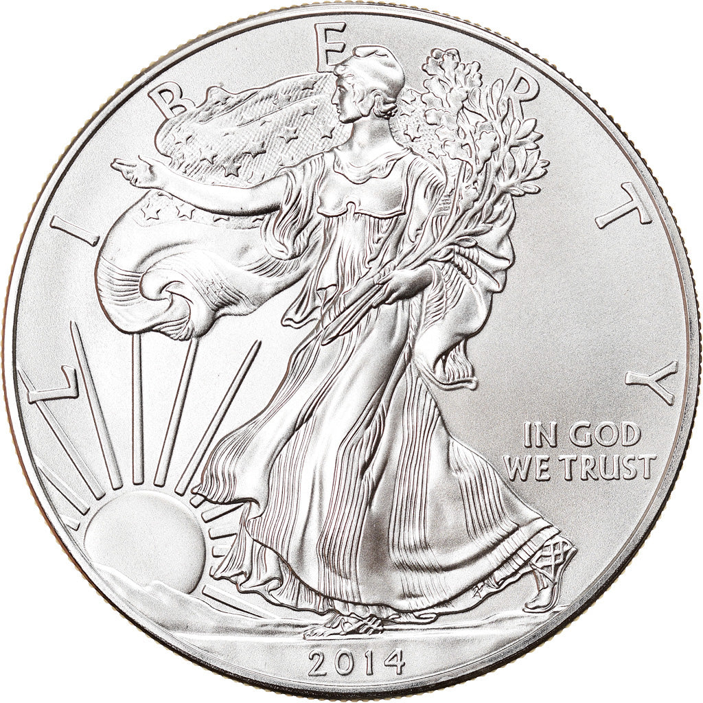 Coin, United States, 1 Dollar, 2014, MS(65-70), Silver, KM:New
