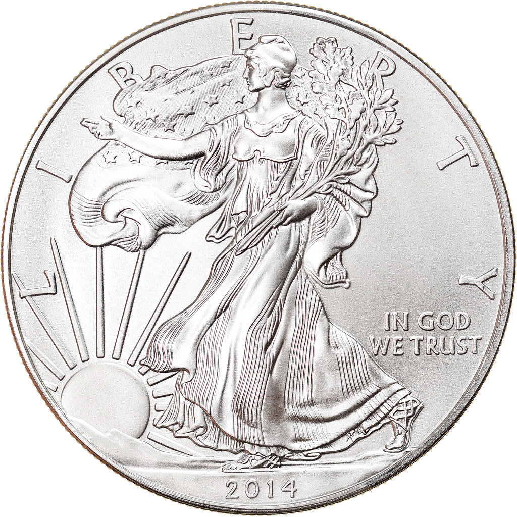 Moneta, Stati Uniti, Silver Eagle, Dollar, 2014, 1 Oz, FDC, Argento