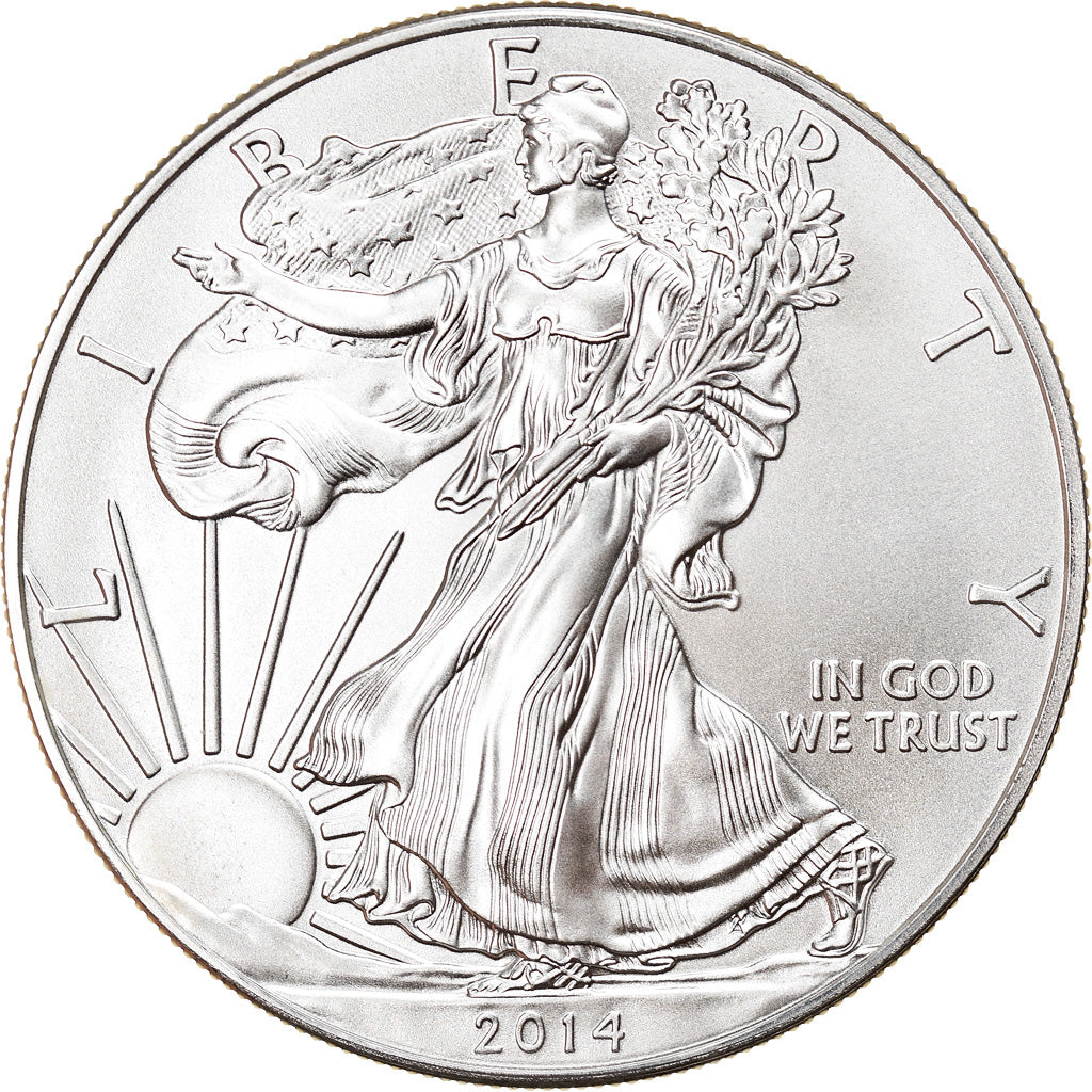 Coin, United States, 1 Dollar, 2014, MS(65-70), Silver, KM:New