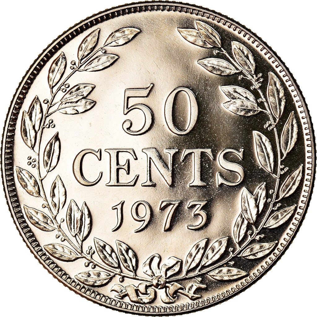 Coin, Liberia, 50 Cents, 1973, MS(65-70), Copper-nickel, KM:17a.2