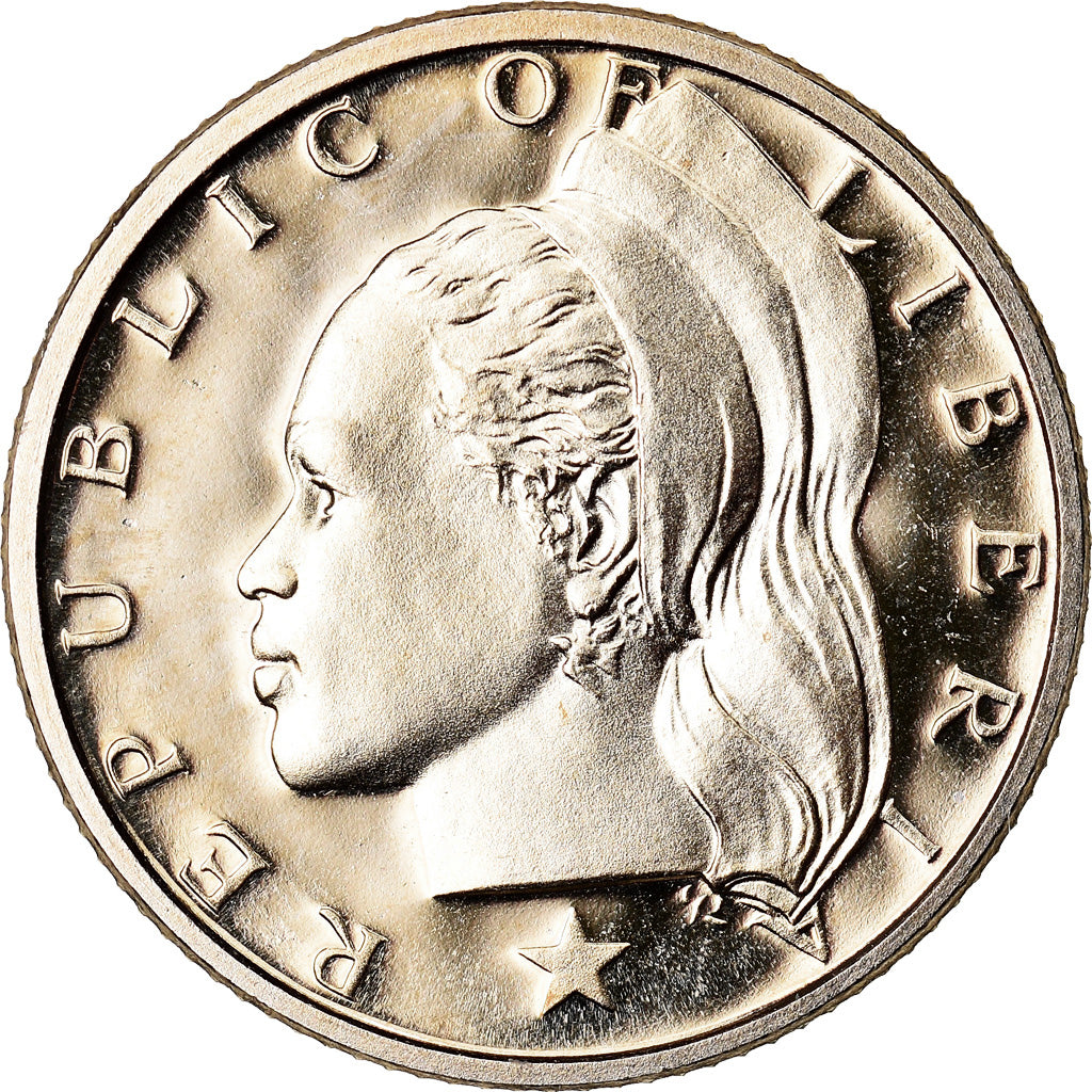 Coin, Liberia, 10 Cents, 1973, MS(65-70), Copper-nickel, KM:15a.2