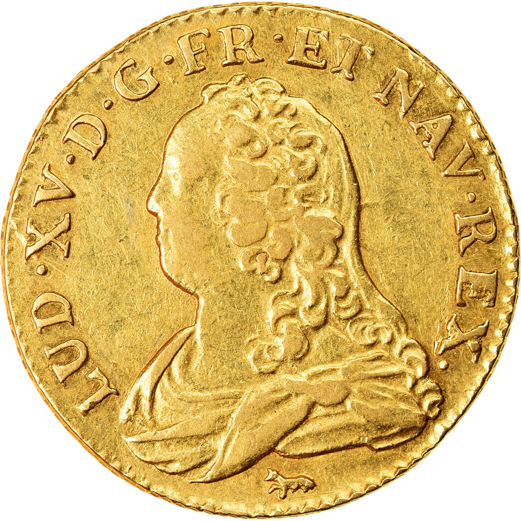 Moneta, Francia, Louis XV, Louis d'or aux lunettes, Louis d'Or, 1726, Paris, BB