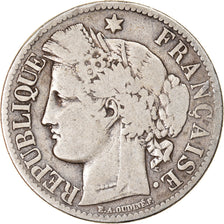 France, Cérès, 2 Francs, 1871, Paris, F(12-15), Silver, KM:817.1, Gadoury:530