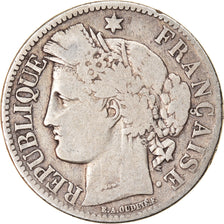 Coin, France, Cérès, 2 Francs, 1870, Paris, VF(20-25), Silver, KM:817.1