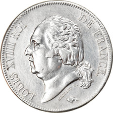 Moneta, Francja, Louis XVIII, Louis XVIII, 5 Francs, 1823, Paris, EF(40-45)
