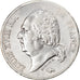 Munten, Frankrijk, Louis XVIII, Louis XVIII, 5 Francs, 1824, Rouen, ZF, Zilver