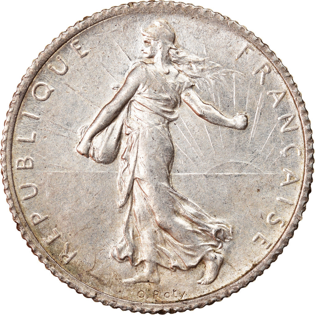 Monnaie, France, Semeuse, Franc, 1919, Paris, TTB, Argent, Gadoury:467, KM:844.1