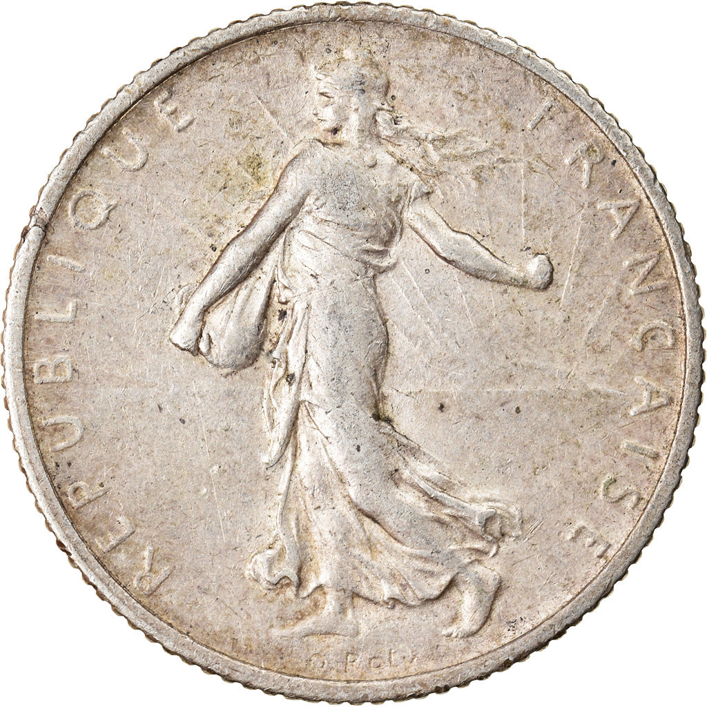 Coin, France, Semeuse, Franc, 1914, Paris, EF(40-45), Silver, KM:844.1
