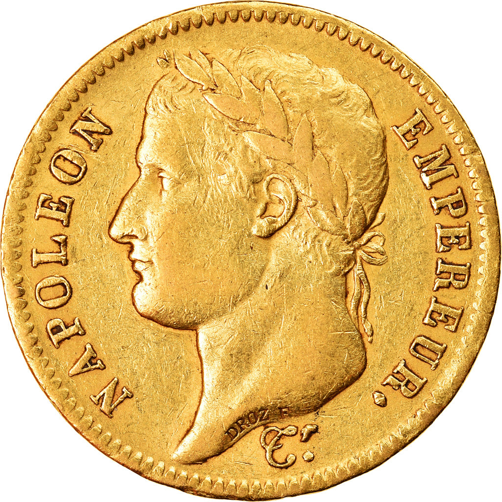 Moneta, Francja, Napoléon I, 40 Francs, 1811, Paris, EF(40-45), Złoto