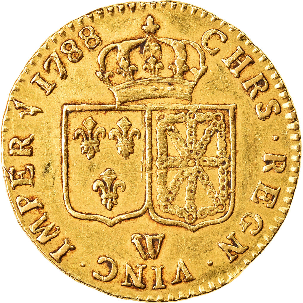 Coin, France, Louis XVI, Louis d'or à la tête nue, Louis d'Or, 1788, Lille