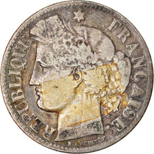 France, Cérès, 2 Francs, 1871, Paris, F(12-15), Silver, KM:817.1, Gadoury:530