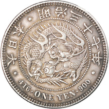 Coin, Japan, Yoshihito, Yen, 1914, EF(40-45), Silver, KM:38