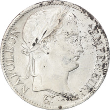 Moneta, Francia, Napoléon I, 5 Francs, 1811, Rouen, BB, Argento, KM:694.2