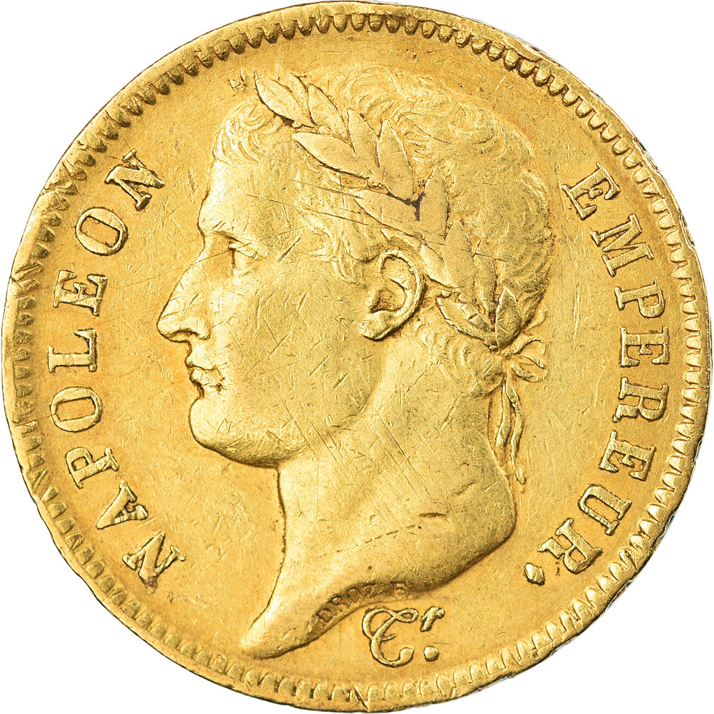 Munten, Frankrijk, Napoléon I, 40 Francs, 1812, Paris, ZF, Goud, KM:696.1