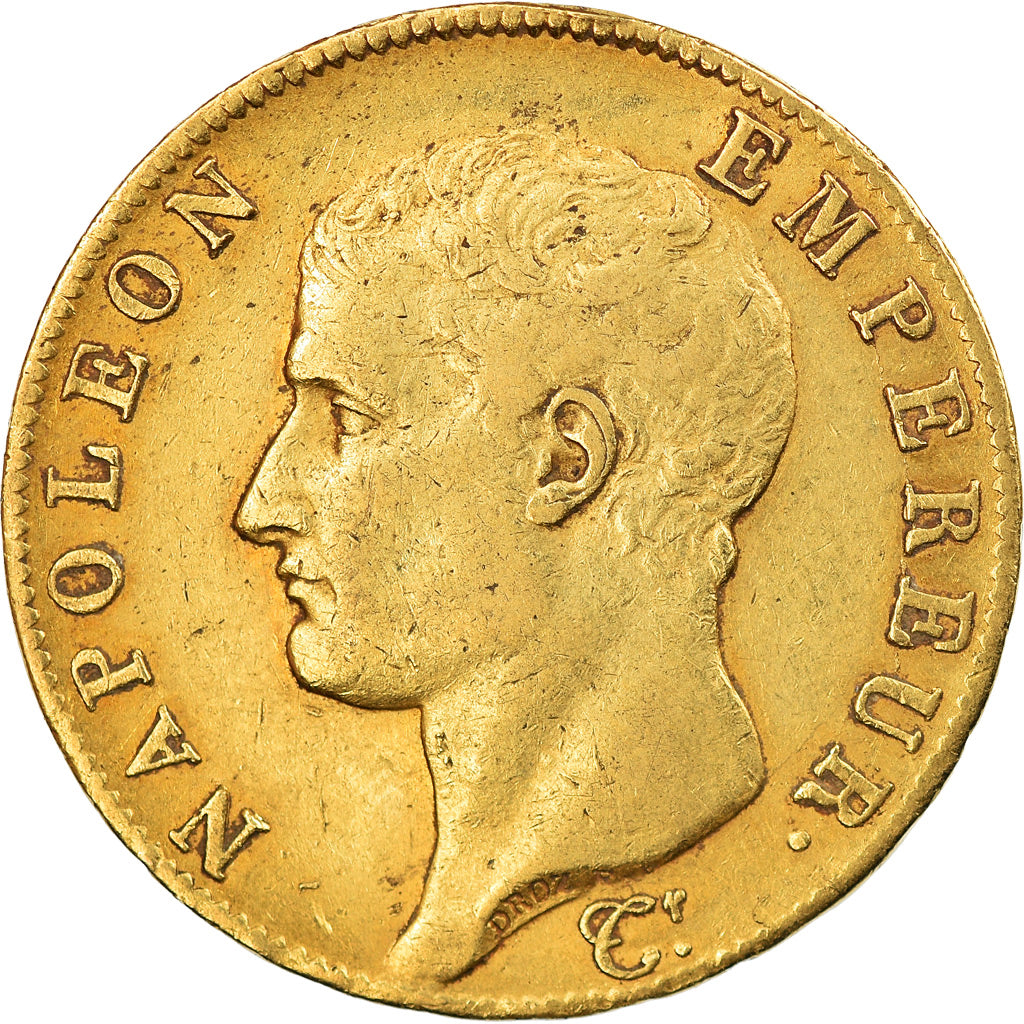 Moneta, Francia, Napoleon I, Napoléon I, 40 Francs, AN 13, Paris, BB, Oro