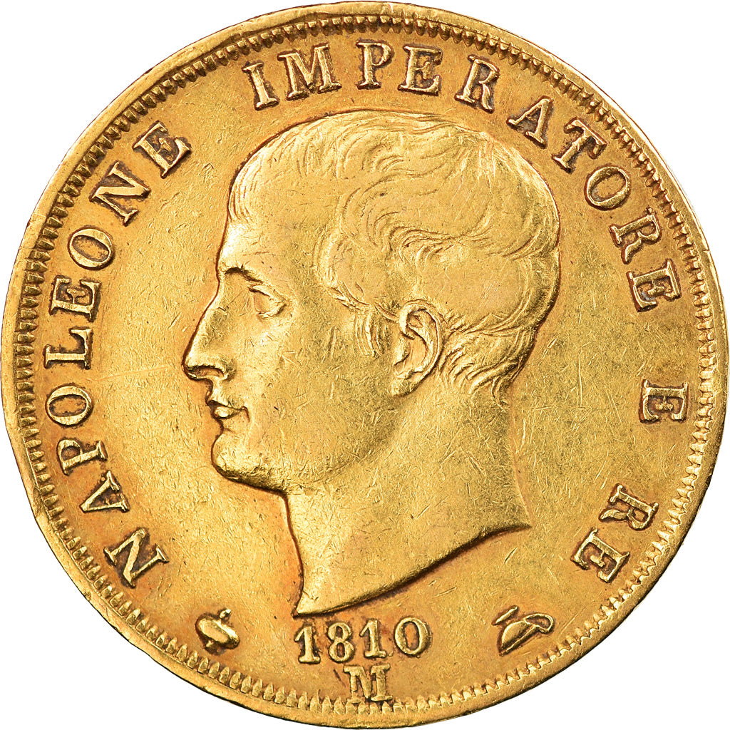 Coin, ITALIAN STATES, KINGDOM OF NAPOLEON, Napoleon I, 40 Lire, 1810, Milan