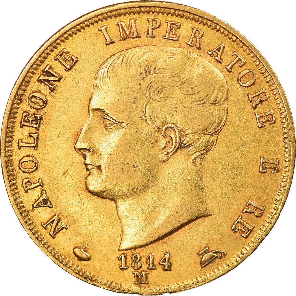 Coin, ITALIAN STATES, KINGDOM OF NAPOLEON, Napoleon I, 40 Lire, 1814, Milan