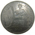 Indochine, 1 Piastre, 1909, Paris, EF(40-45), Silver, Lecompte #292, 26.90