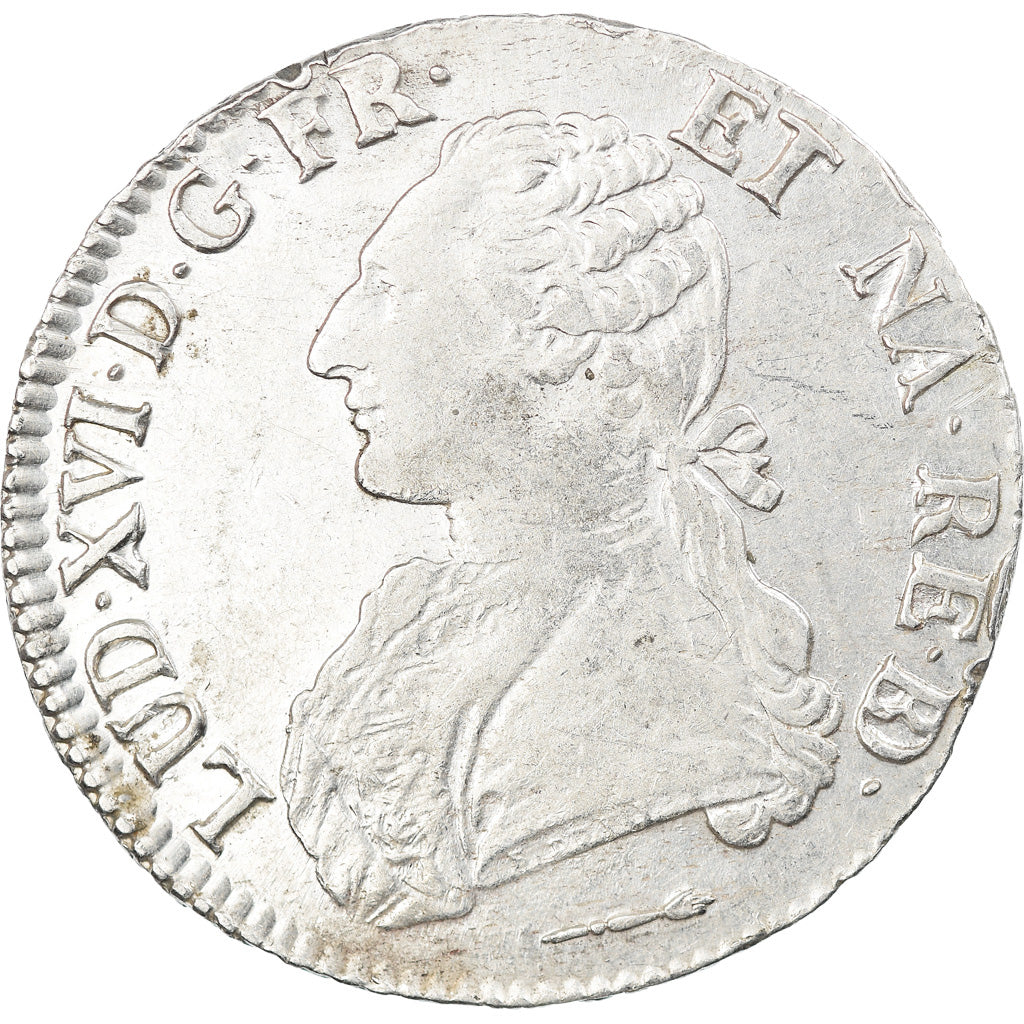 Coin, France, Louis XVI, Écu de Béarn aux branches d'olivier, Ecu, 1784, Pau