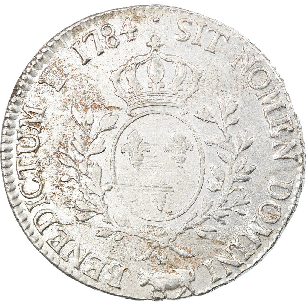 Coin, France, Louis XVI, Écu de Béarn aux branches d'olivier, Ecu, 1784, Pau