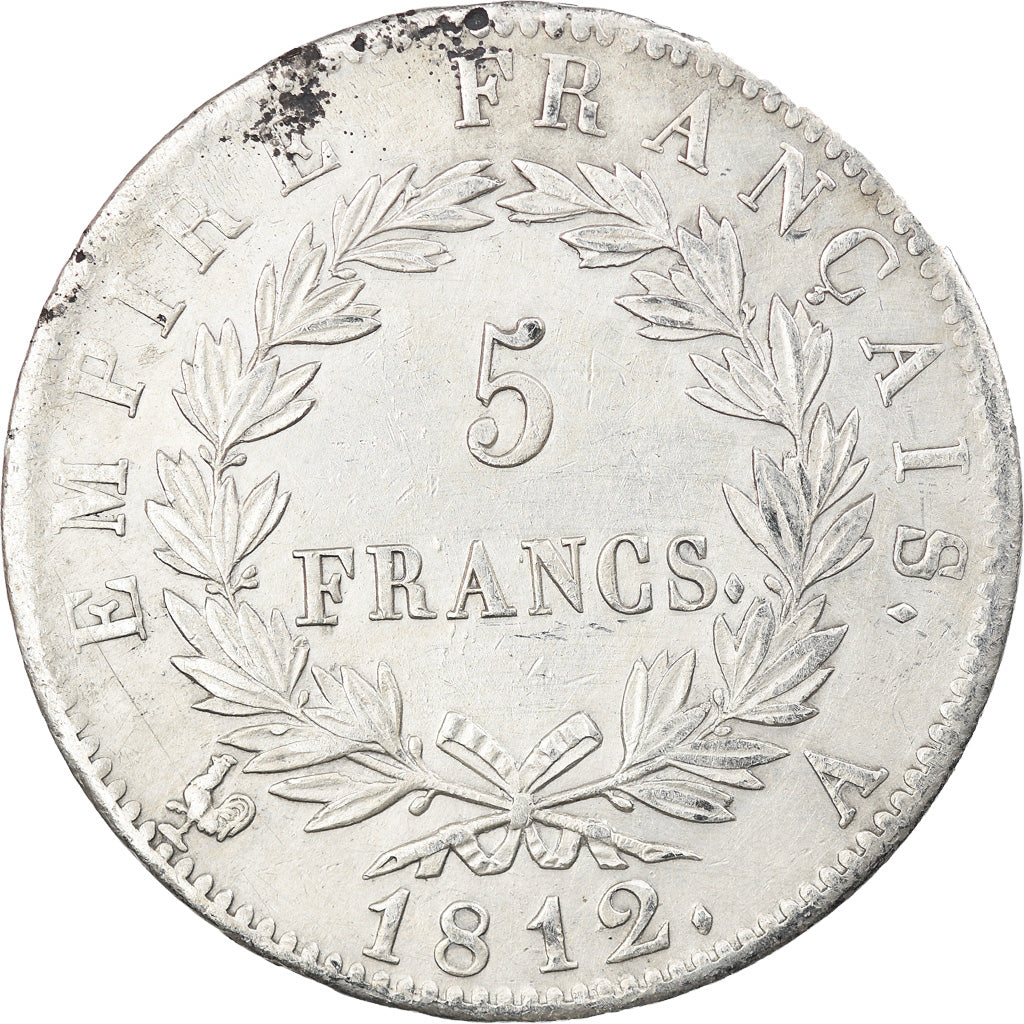 Moneta, Francja, Napoleon I, Napoléon I, 5 Francs, 1812, Paris, AU(50-53)